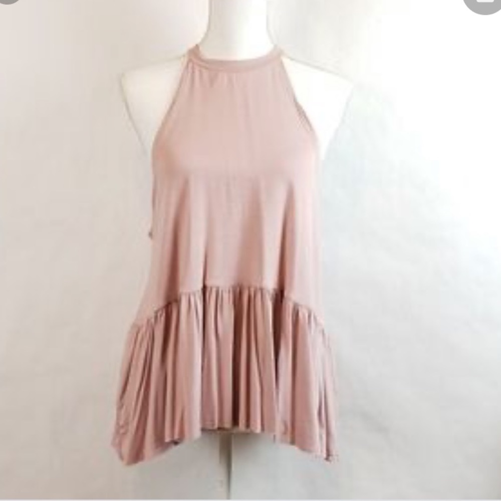 Sleeveless blouse Oversized Halter Top